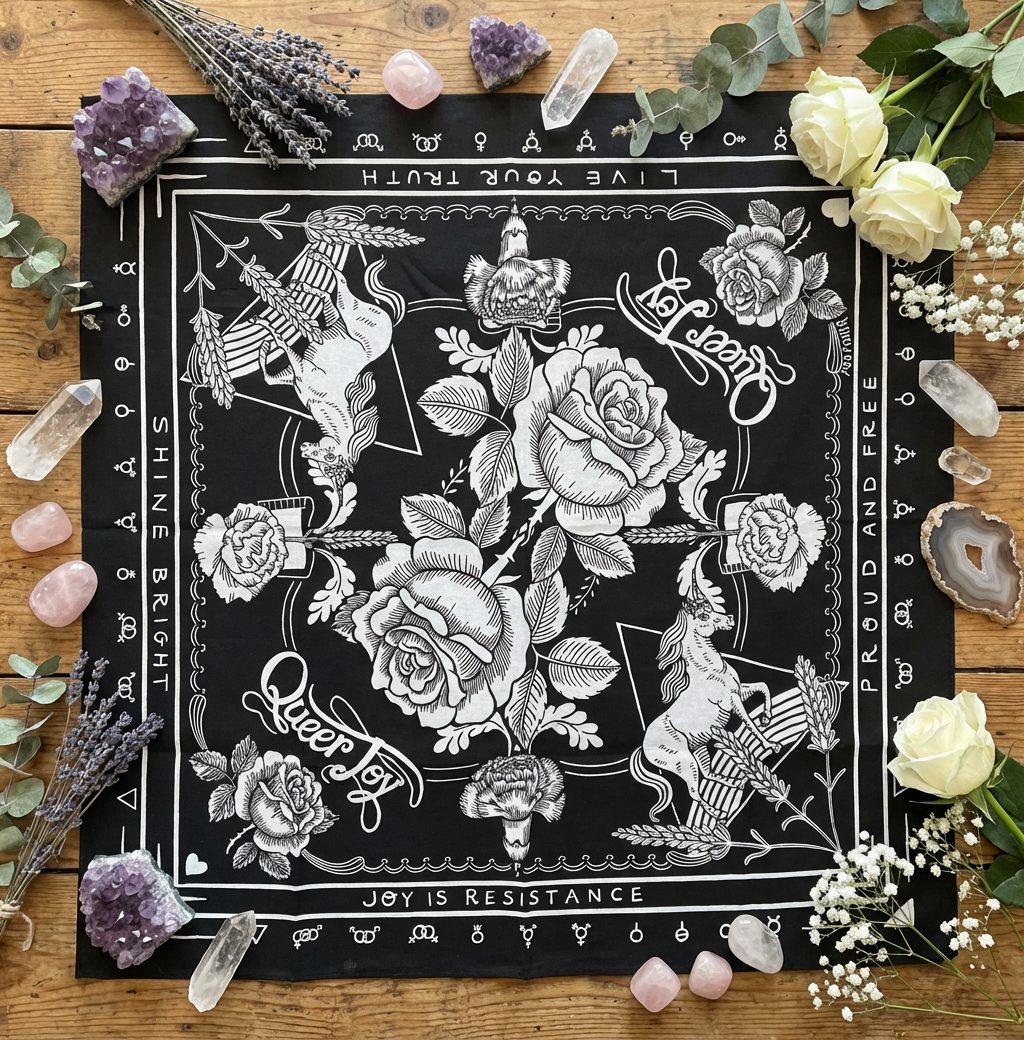 Queer Joy: Why I Made a Bandana About Happiness as Resistance