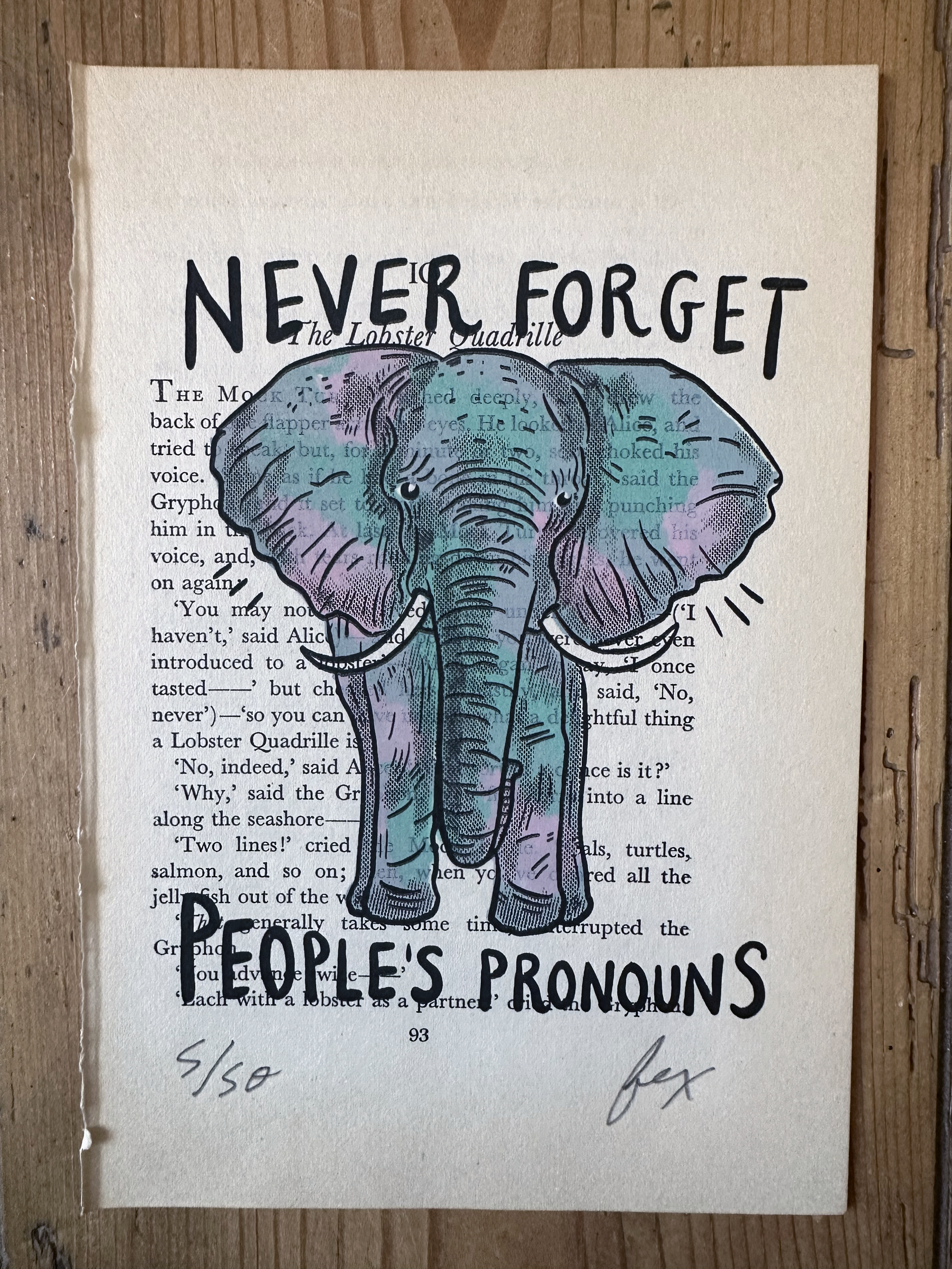 Never Forget Elephant Art