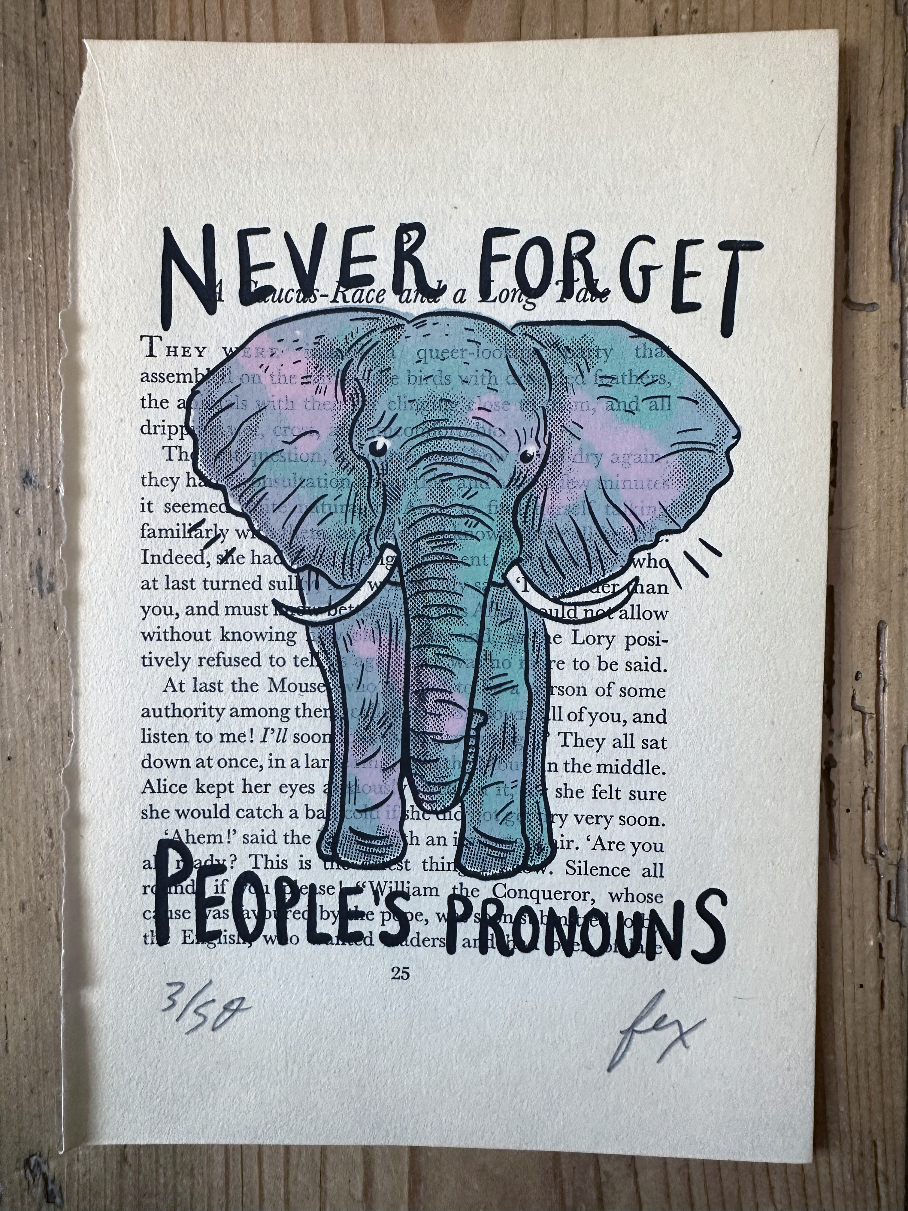 Never Forget Elephant Art