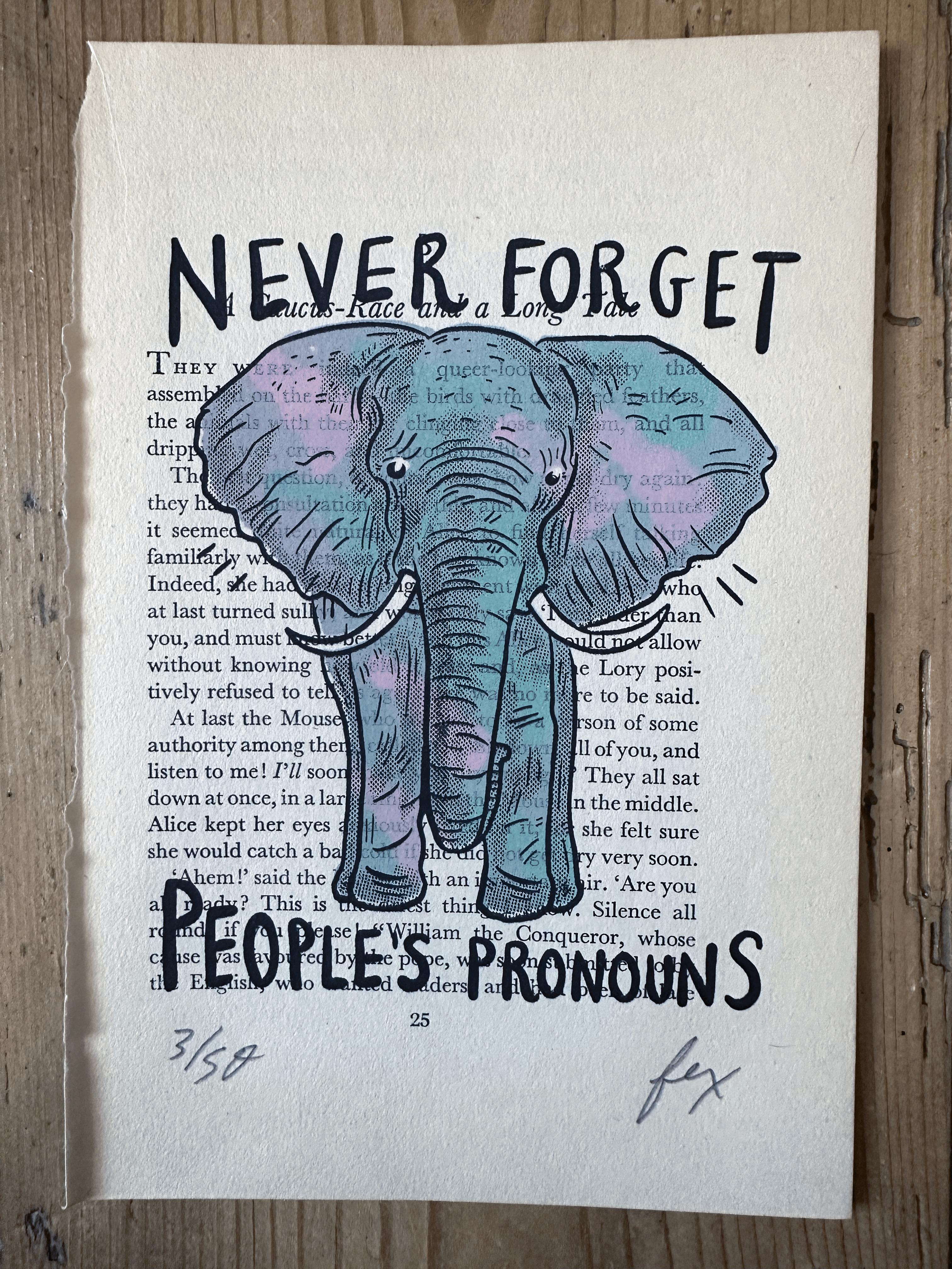 Never Forget Elephant Art