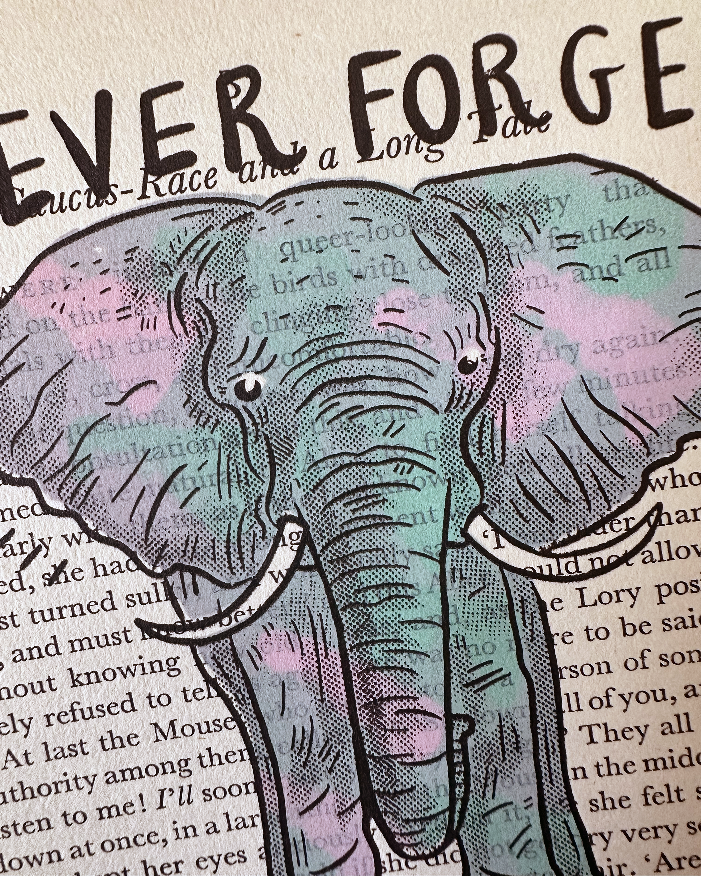 Never Forget Elephant Art
