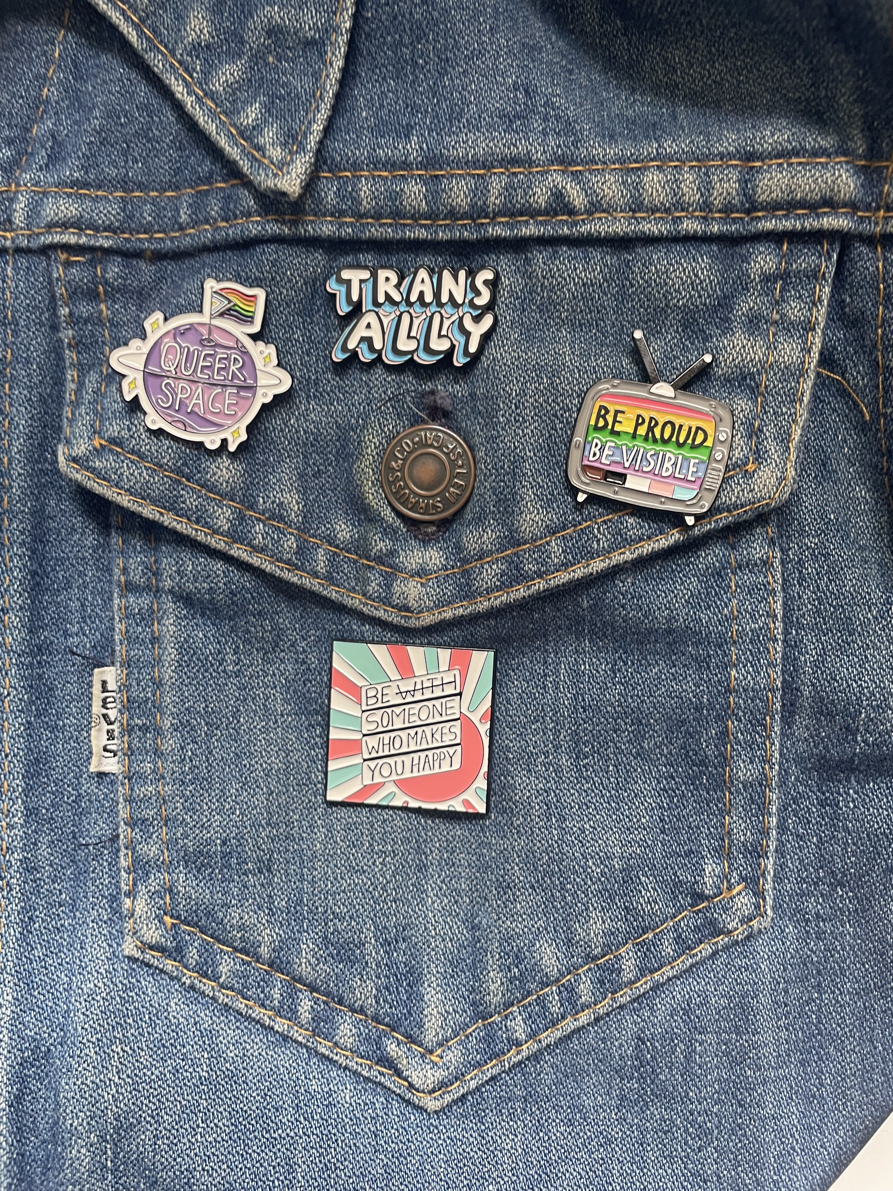 Queer Space Enamel Pride Pin Badge