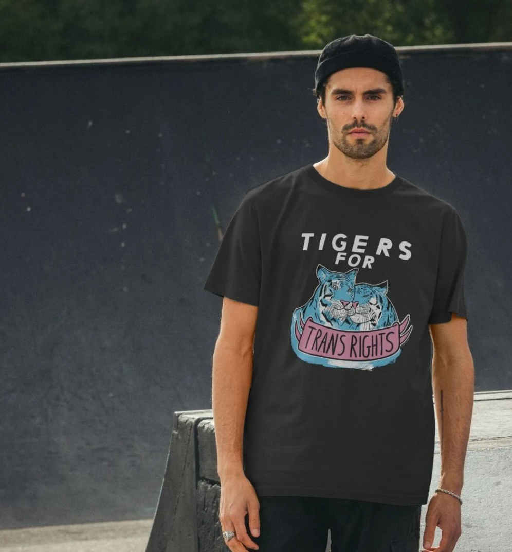 'Tigers for Trans Rights' Organic Cotton T-shirt