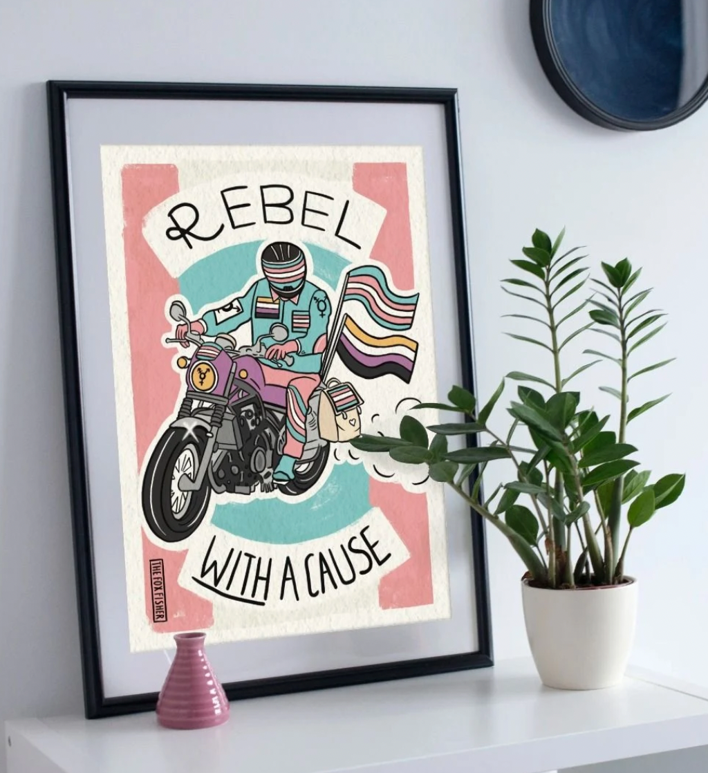 Rebel With A Cause (Art Print)
