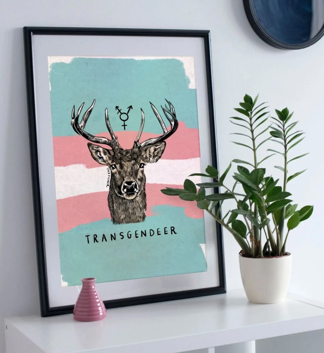 TransgenDEER Art Print
