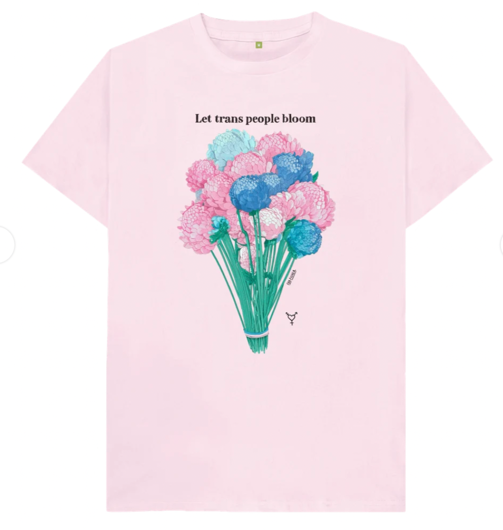 Let Trans People Bloom - Soft style 'unisex' T-shirt