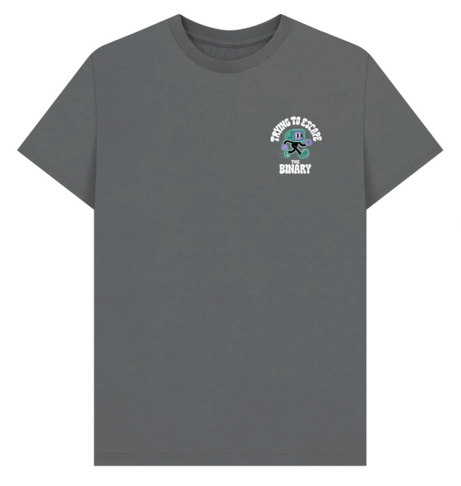 Trying to Escape the Binary Tee - Front & Back Print