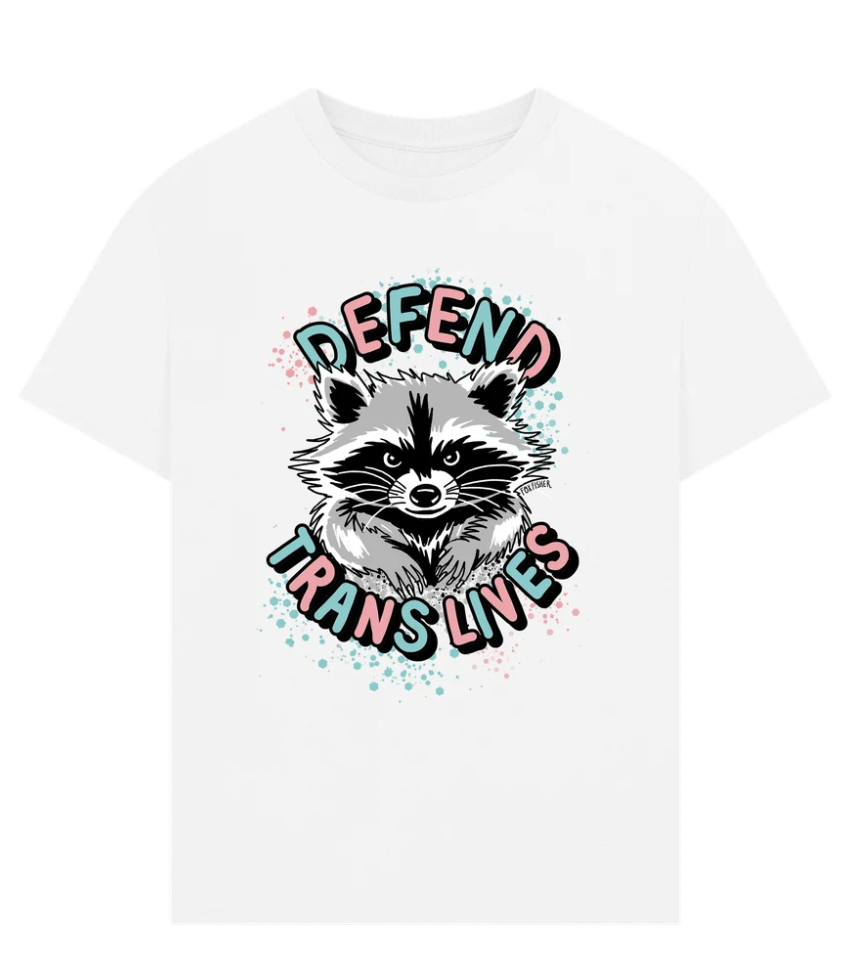 Oversized Organic Cotton Raccoon Tee