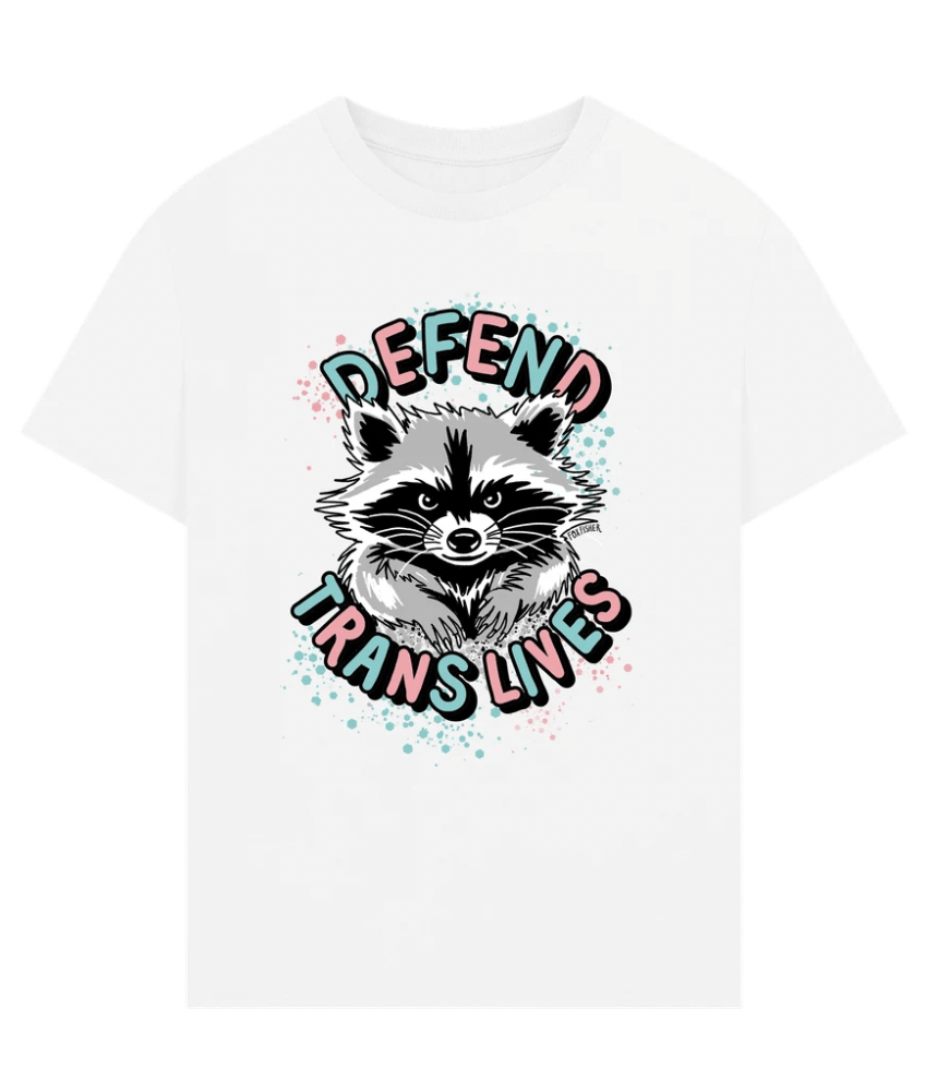 Oversized Organic Cotton Raccoon Tee