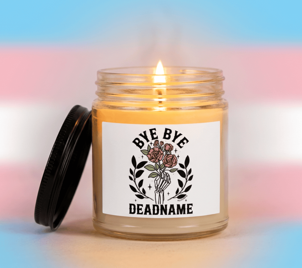 Bye Bye Deadname - Wax Candle