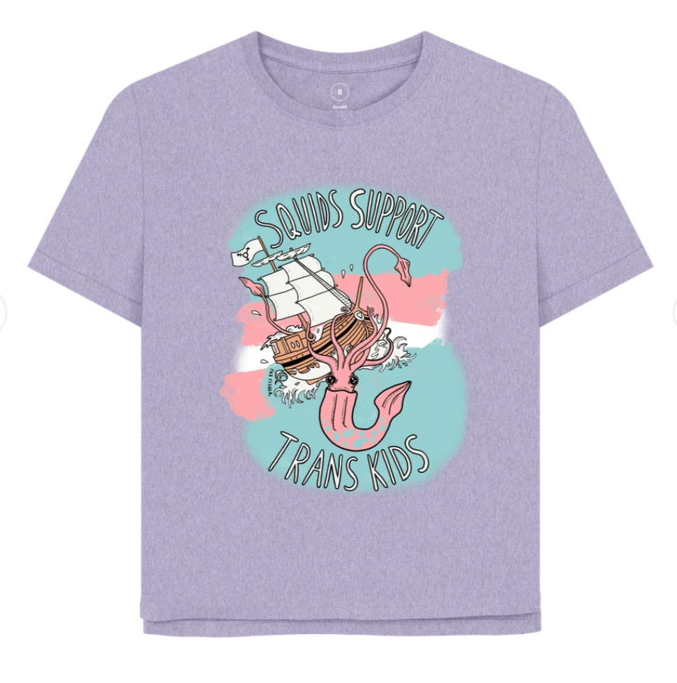 Squids Support Trans Kids (Femme Style) T-shirt