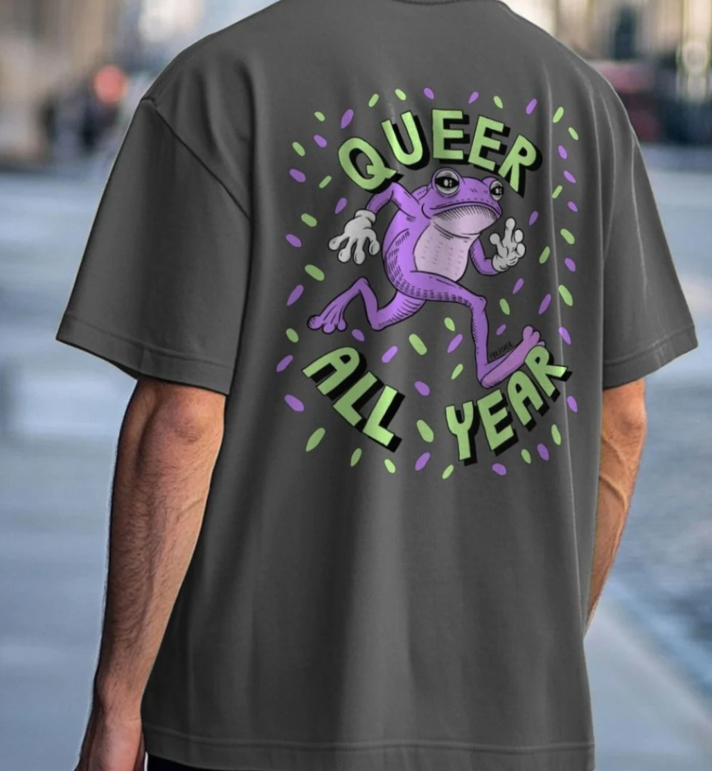 Queer All Year - Double Design Premium Unisex TShirt