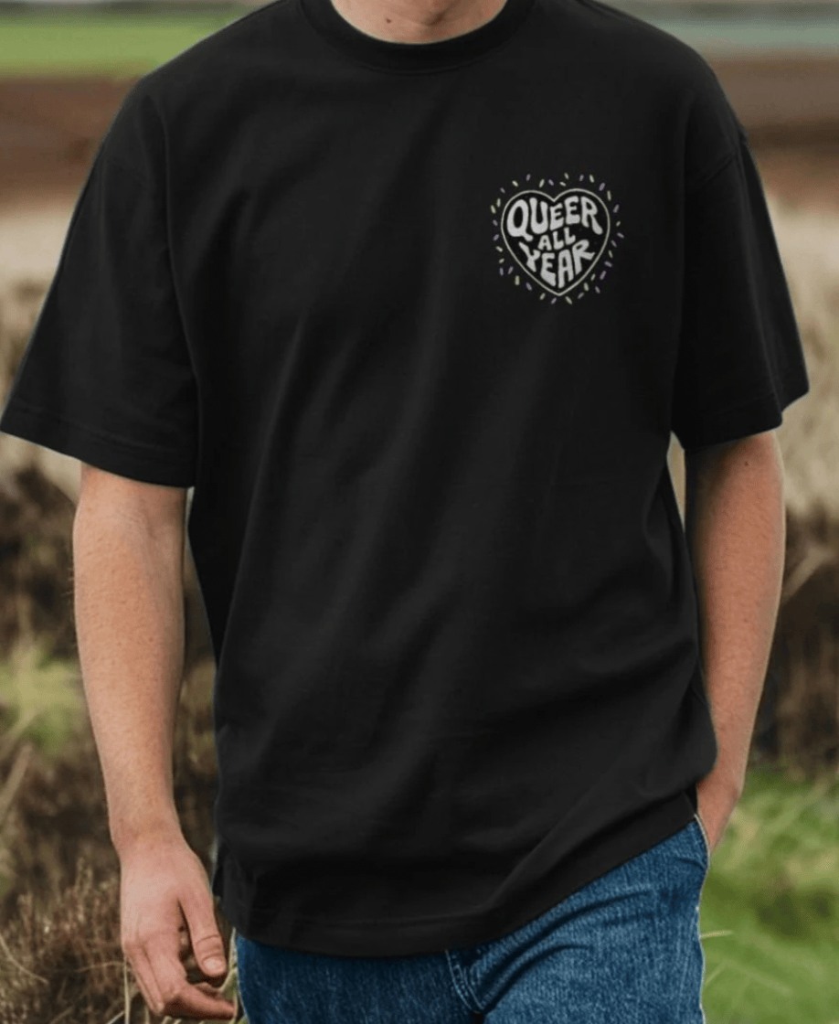 Queer All Year - Double Design Premium Unisex TShirt