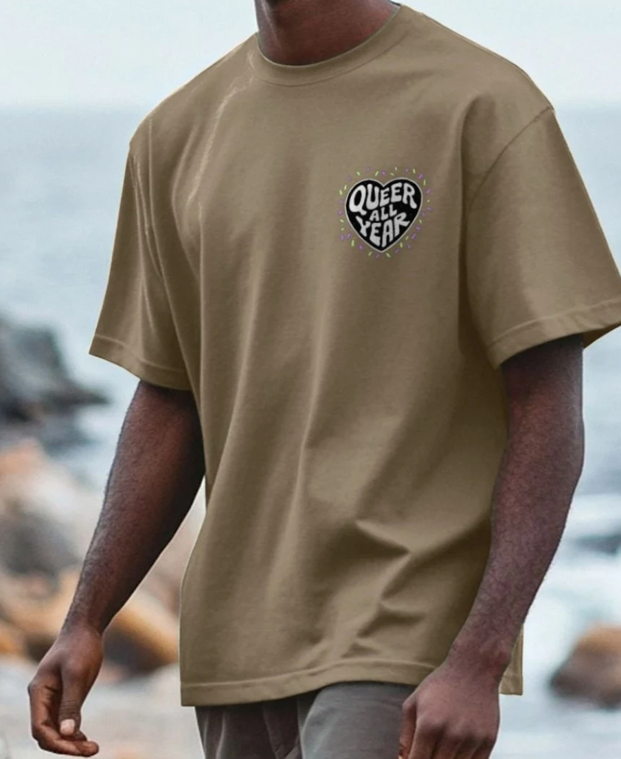 Queer All Year - Double Design Premium Unisex TShirt