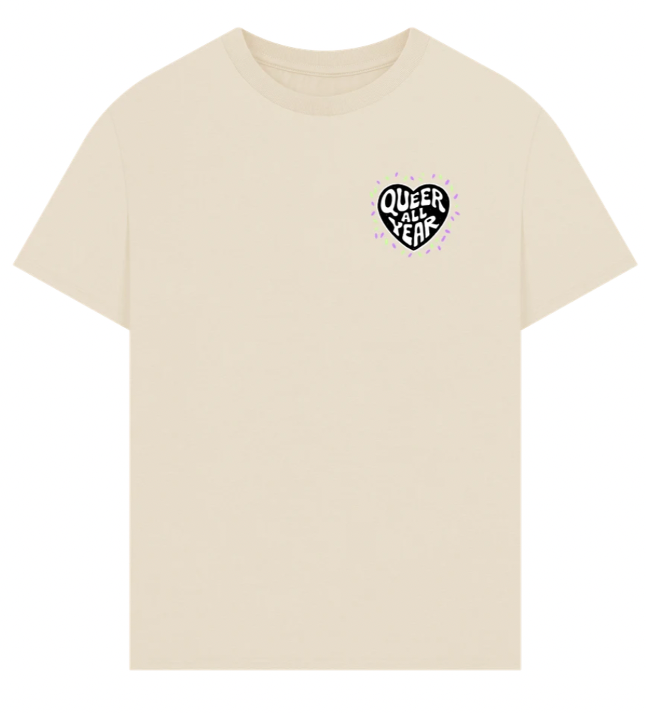 Queer All Year - Double Design Premium Unisex TShirt
