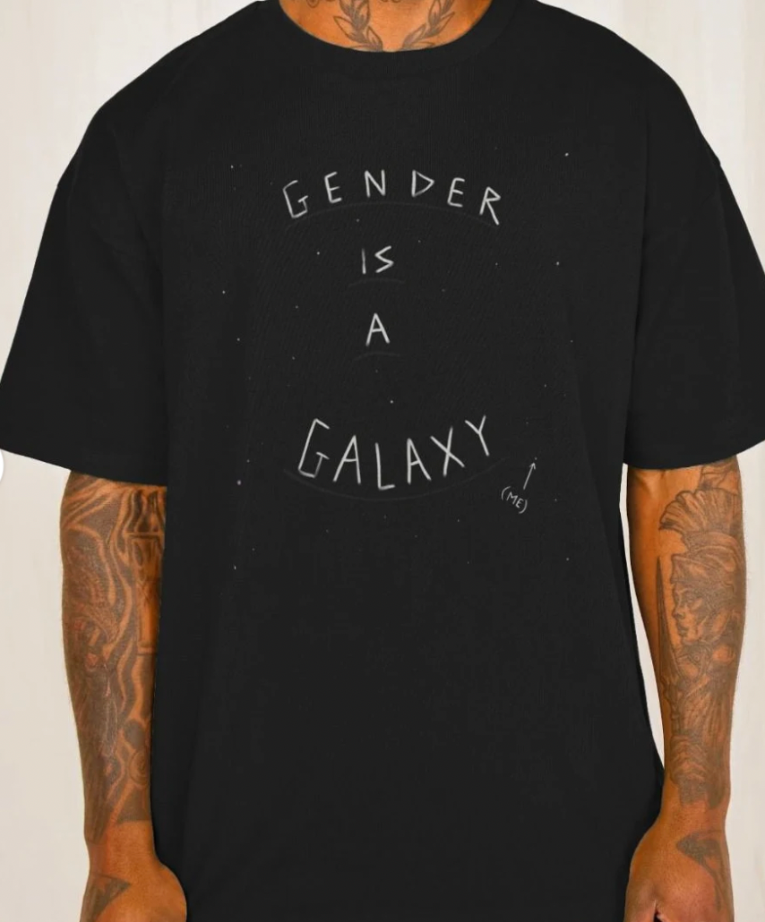 Gender Is a Galaxy - Oversized T-Shirt