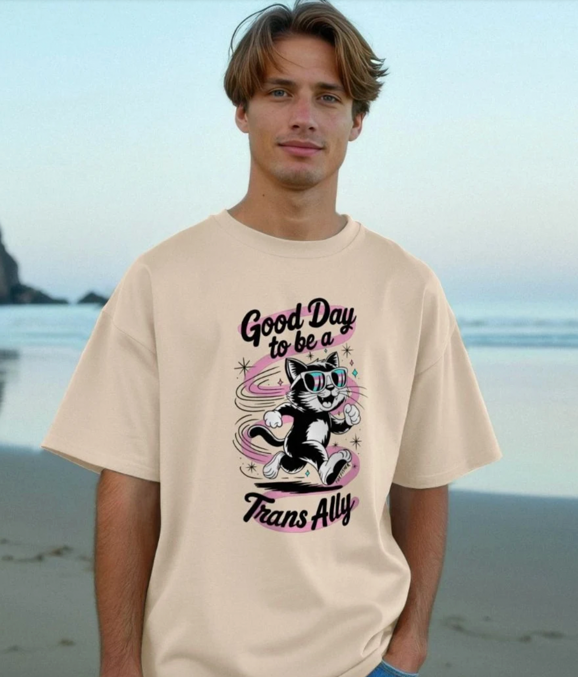 Good Day to be a Trans Ally - Oversize Tshirt