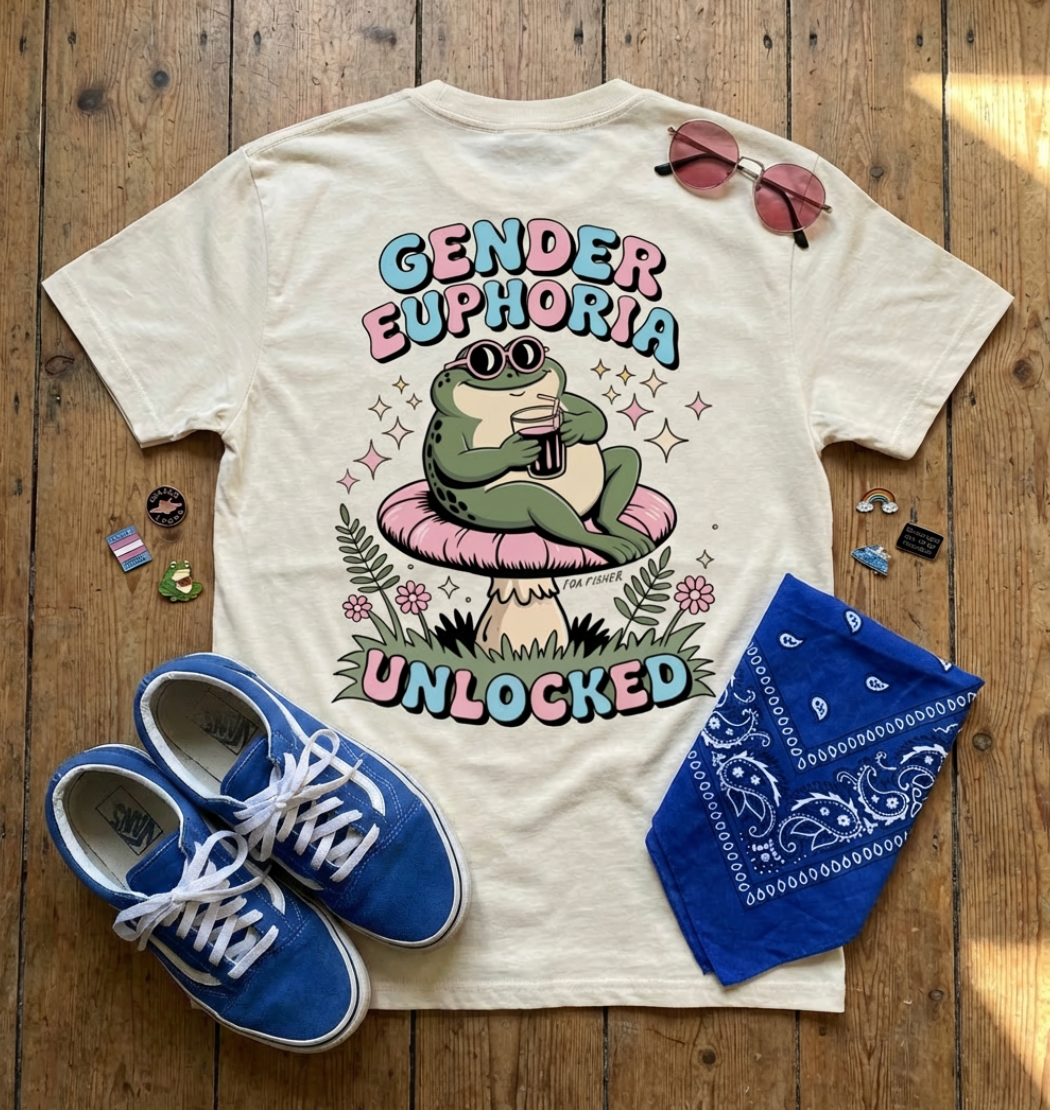 Gender Euphoria Unlocked - Premium Front Back Tshirt