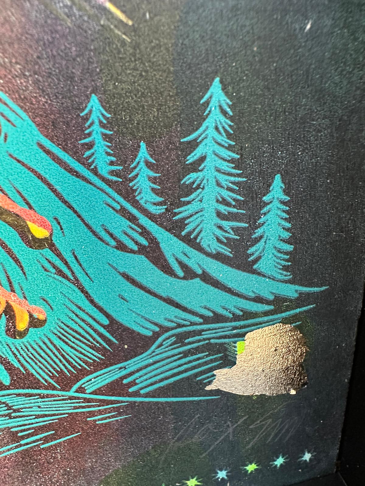 My True Self Was Buried, Now It Erupts – Framed Study on Wood (Edition of 8)