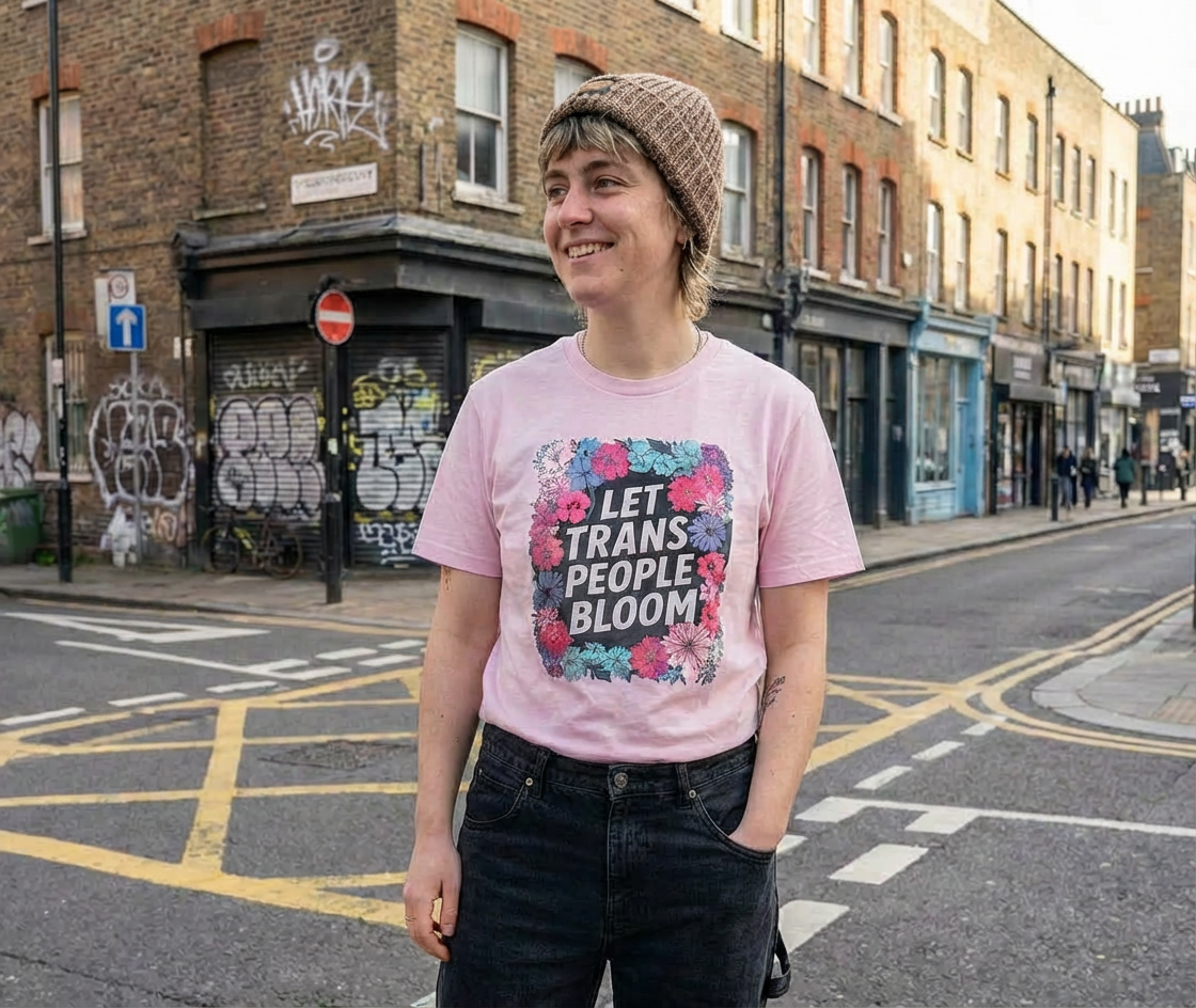 Let Trans People Bloom (unisex) t-shirt