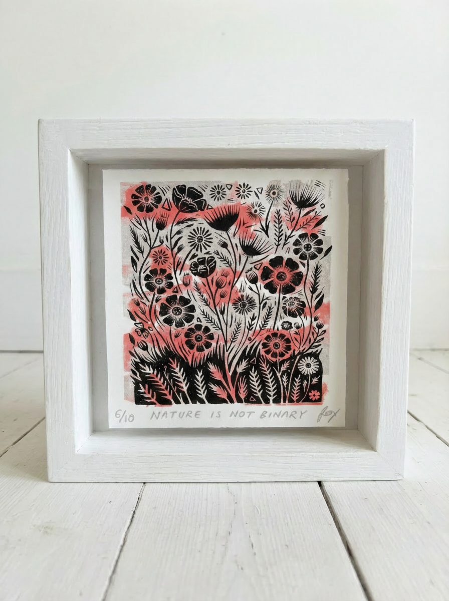 Nature Is Not Binary, hand-pulled screen print (edition of 10)