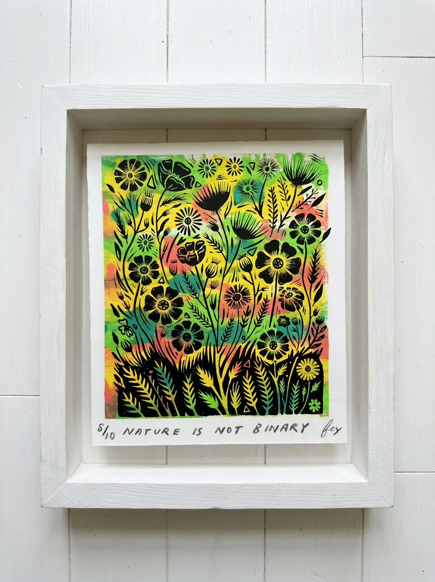 Nature Is Not Binary, hand-pulled screen print (edition of 10)