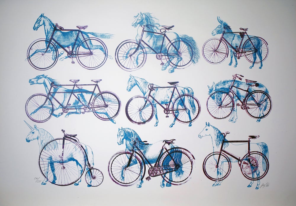 By Beast Or By Bicycle Screen Print