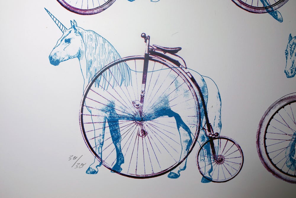 By Beast Or By Bicycle Screen Print