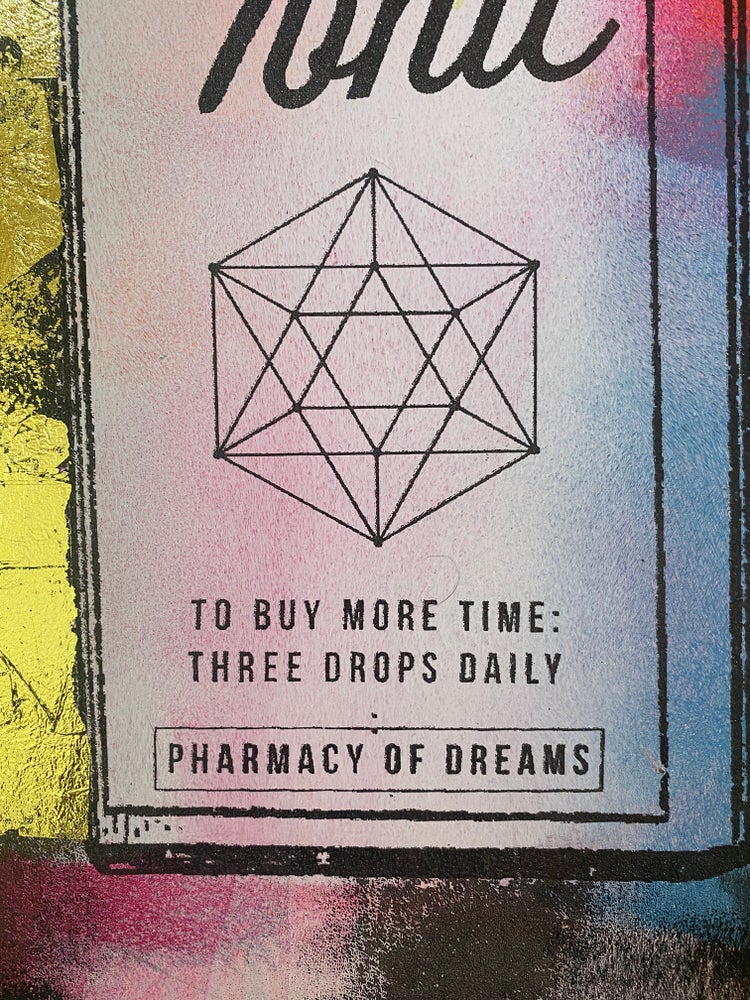 TIME TONIC Wooden Screen Print