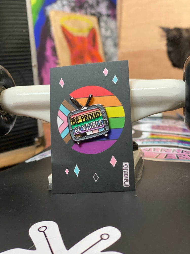 Be Proud Be Visible - LGBTQIA+ Enamel Pin