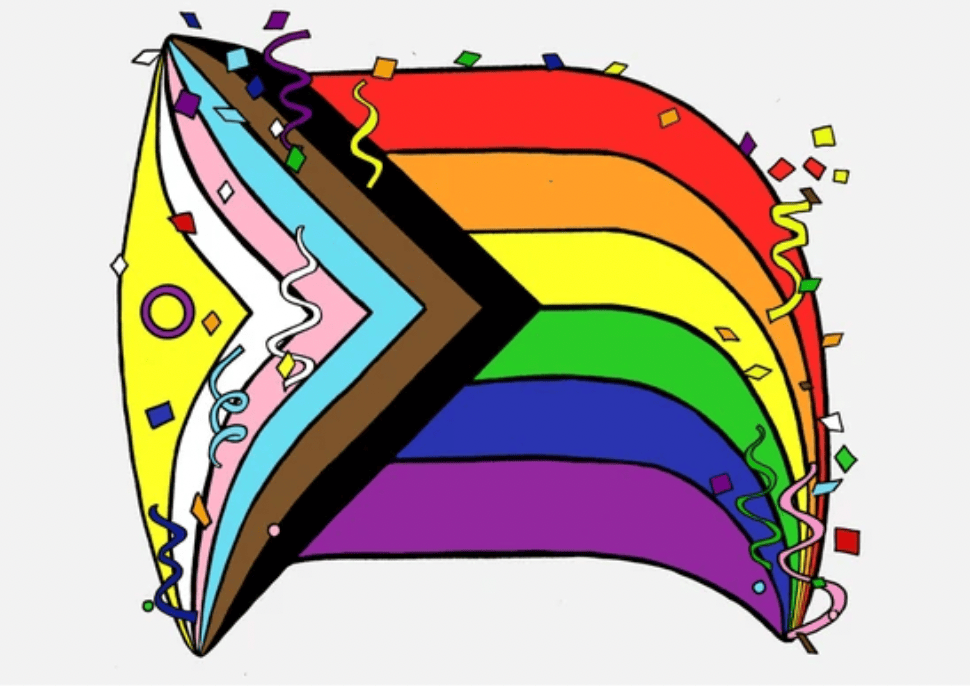 Pride Means Progress Art Print | Progress Pride Flag Poster | LGBTQ+ Queer Wall Art | Hand-drawn by Fox Fisher