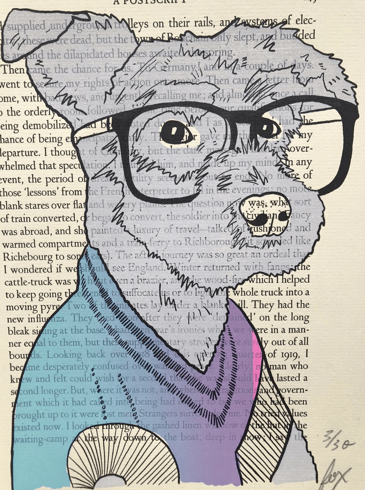 Clever Screen Print + Free Grumpy Dog Print