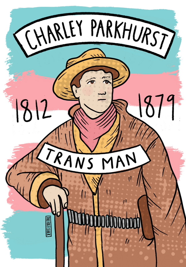 Charlie Parkhurst, Trans Man Art Print