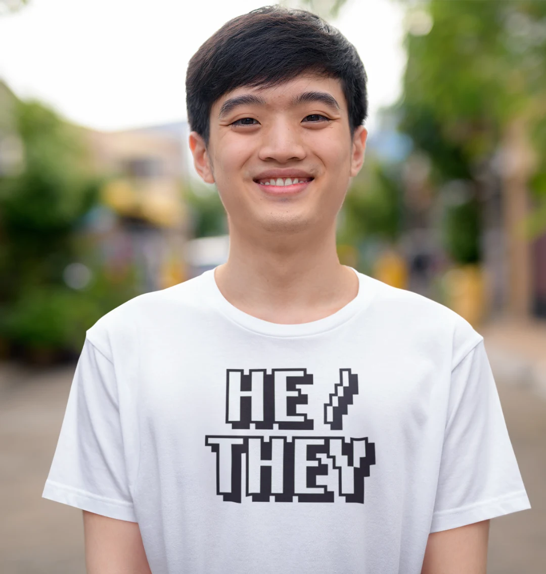 HE / THEY Pronouns T-Shirt
