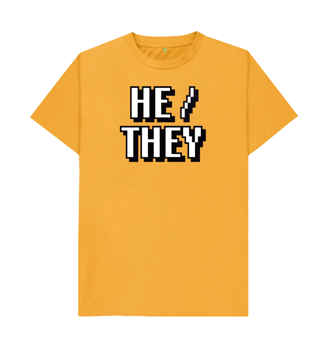 HE / THEY Pronouns T-Shirt