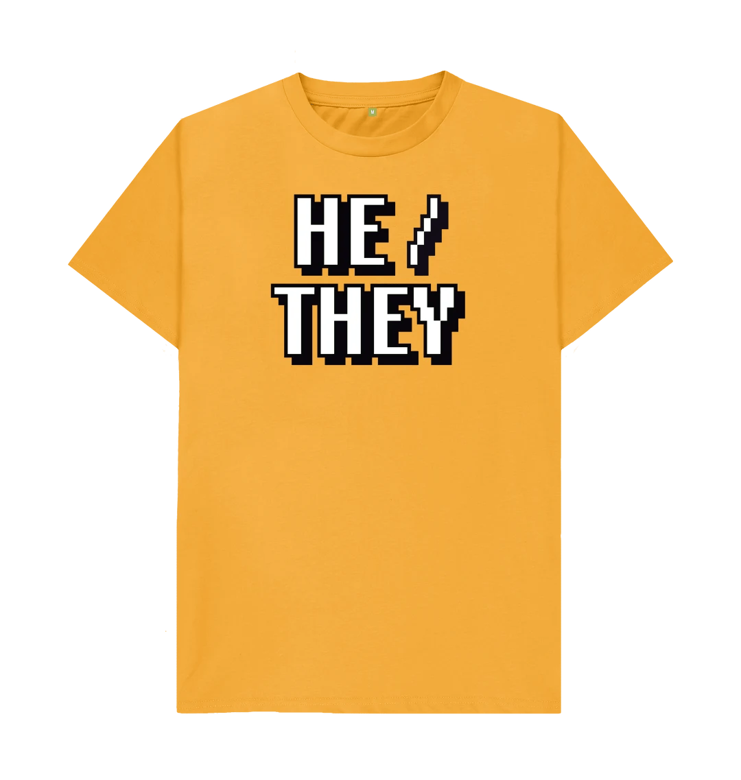 HE / THEY Pronouns T-Shirt