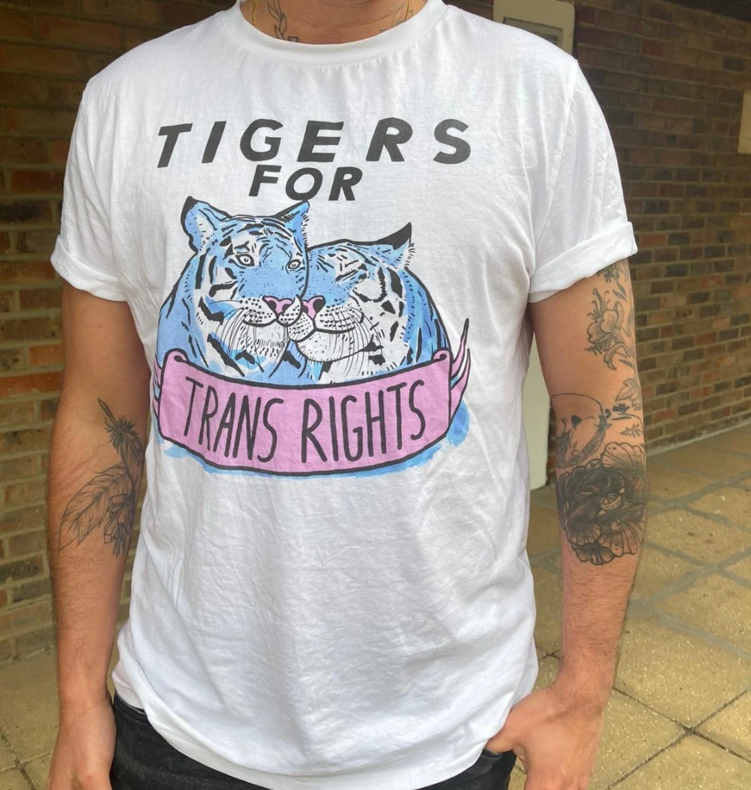 'Tigers for Trans Rights' Organic Cotton T-shirt