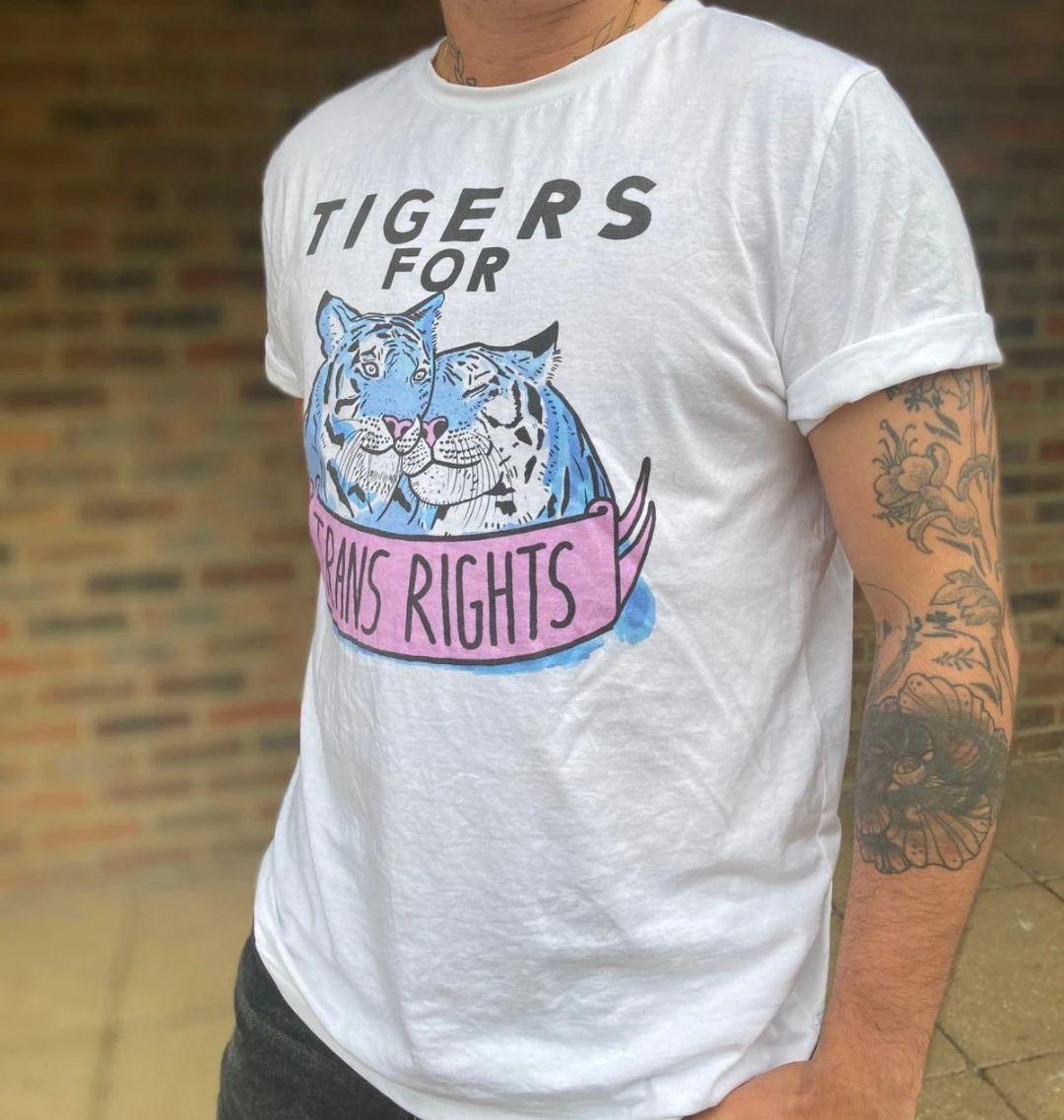 'Tigers for Trans Rights' Organic Cotton T-shirt