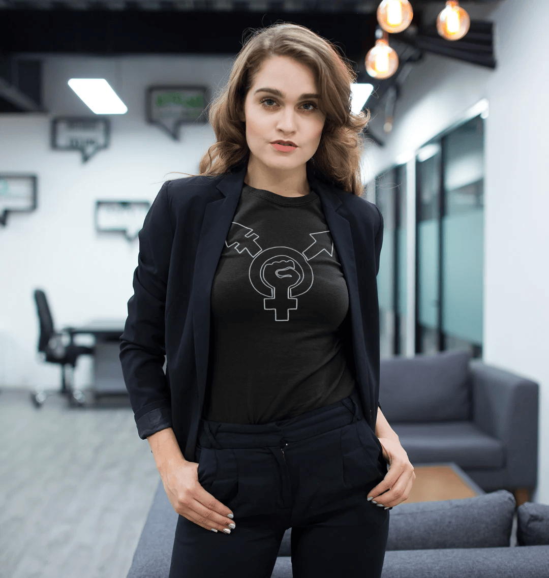 Trans Rights Feminist Femme T-Shirt