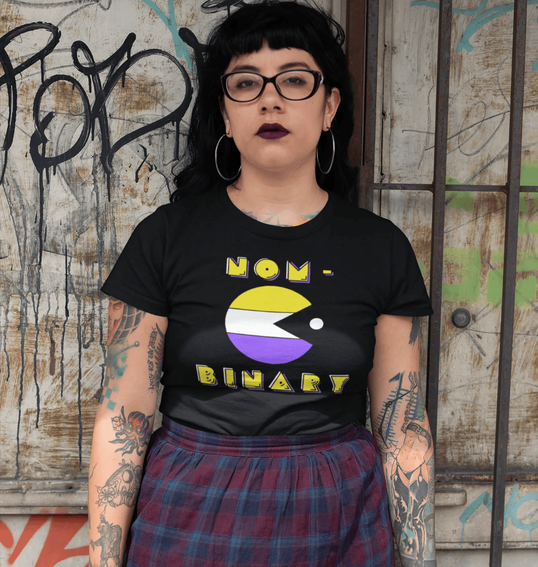 Nom-Nom-Binary Femme T-Shirt