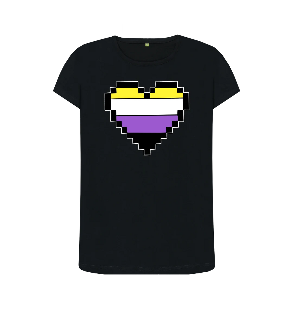 Non-Binary Heart Femme T-Shirt