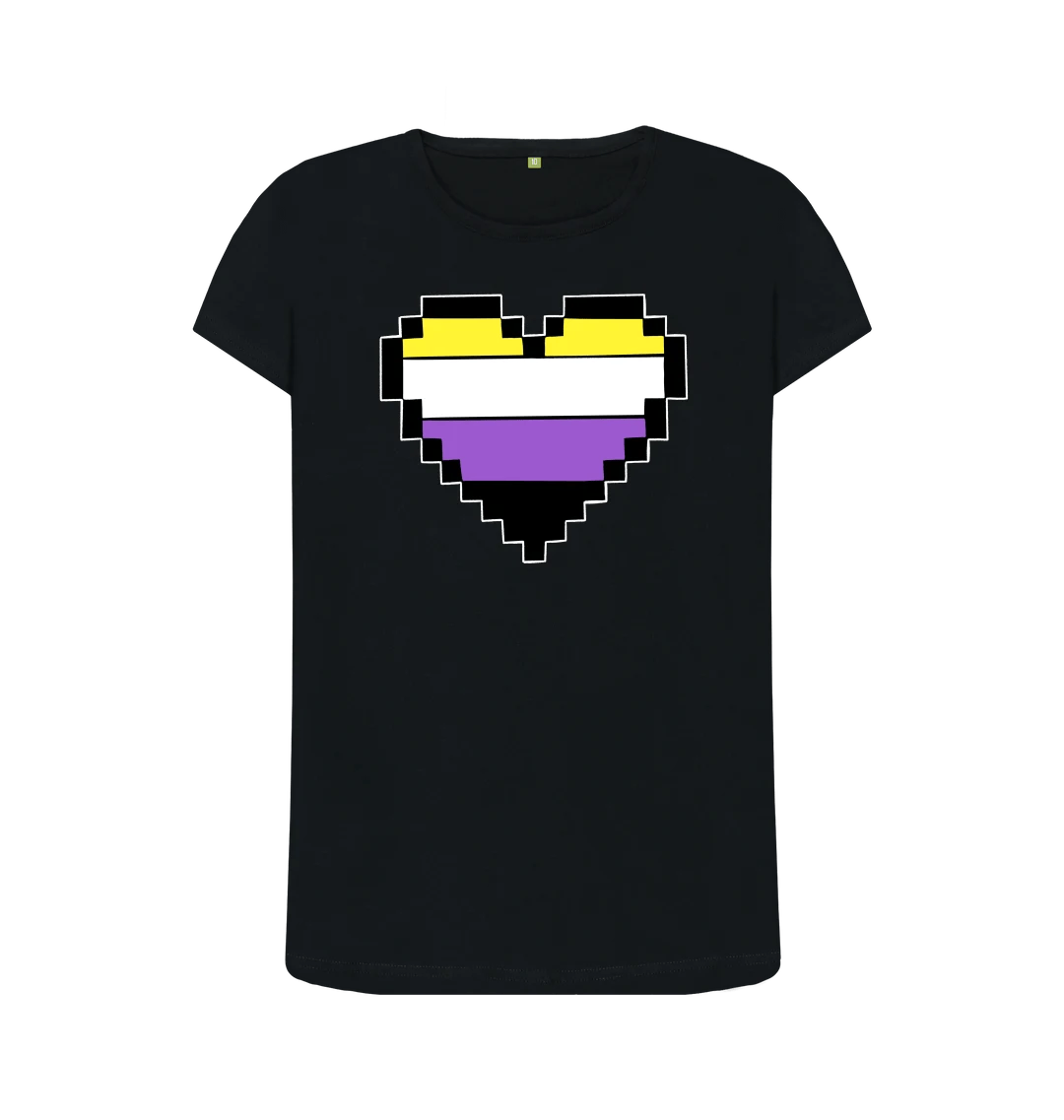 Non-Binary Heart Femme T-Shirt