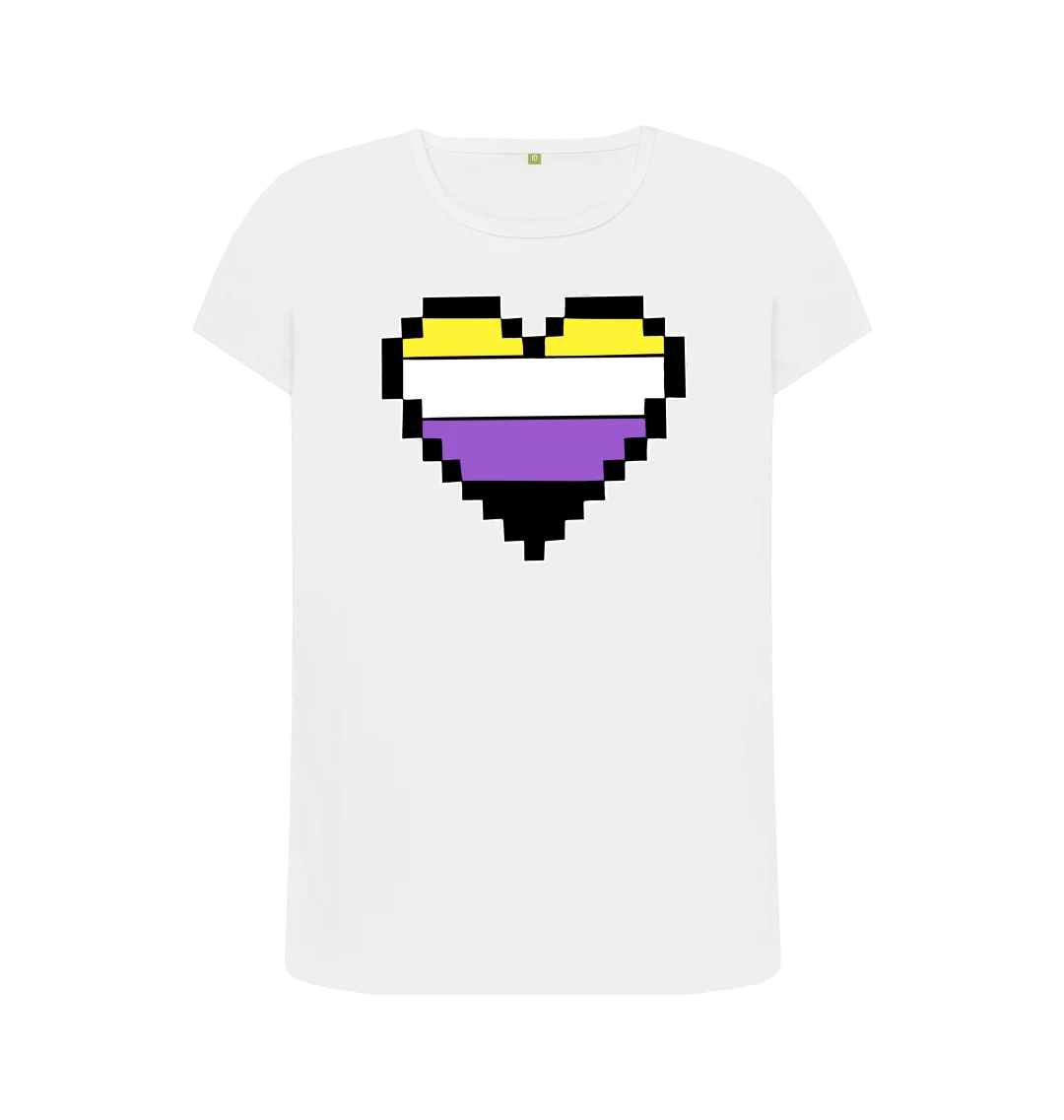 Non-Binary Heart Femme T-Shirt