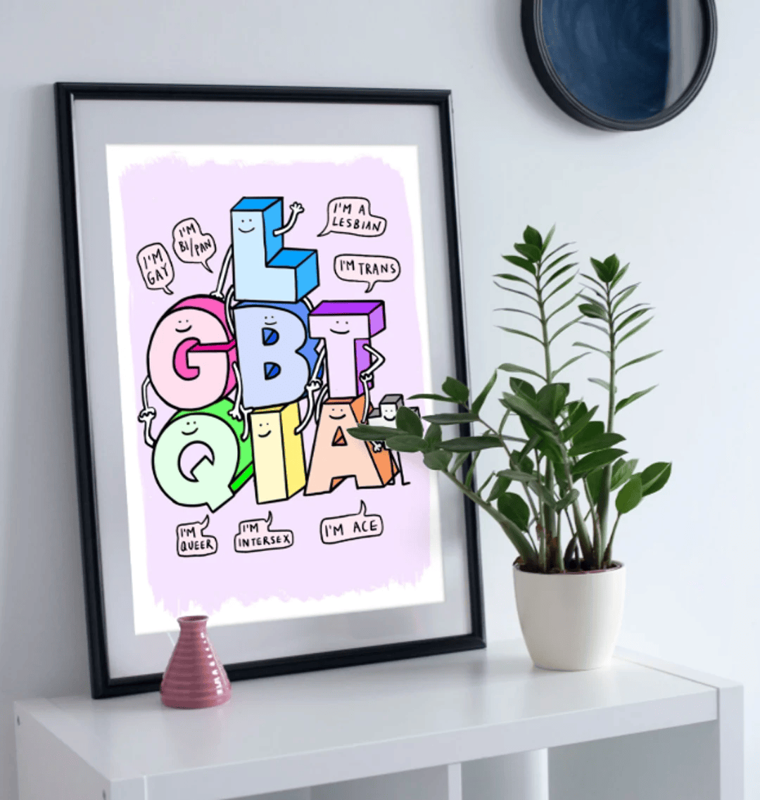 LGBTQIA+ Family Art Print