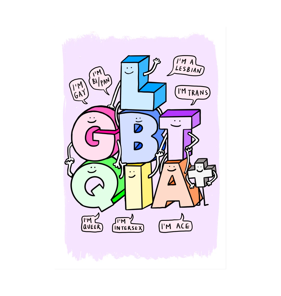 LGBTQIA+ Family Art Print