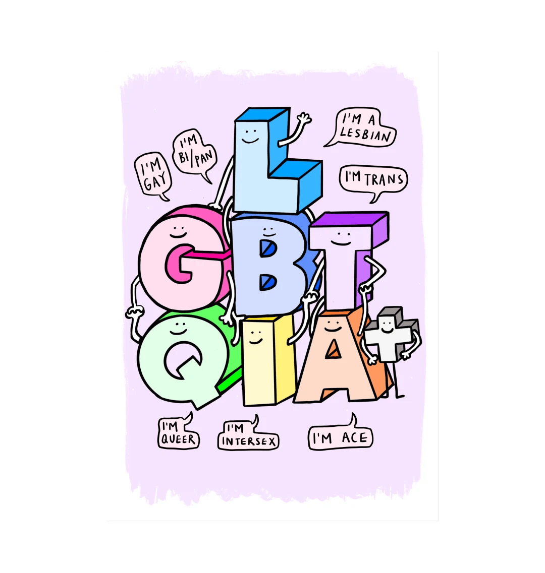 LGBTQIA+ Family Art Print