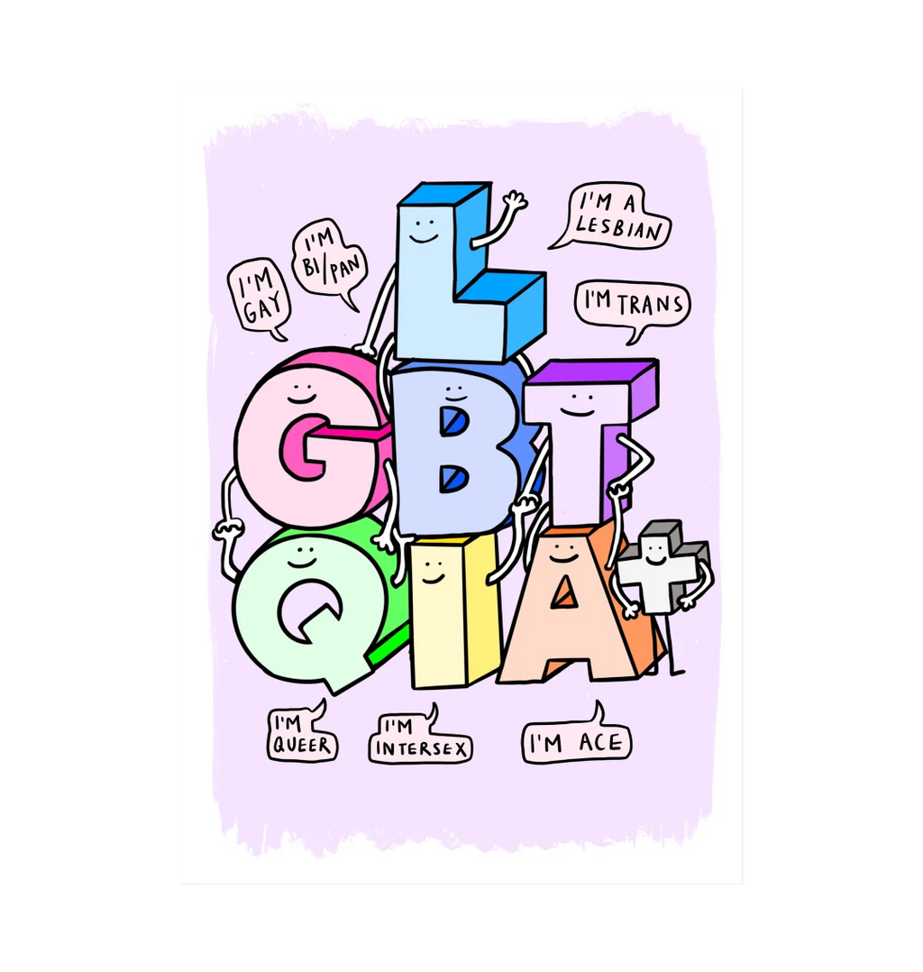 LGBTQIA+ Family Art Print