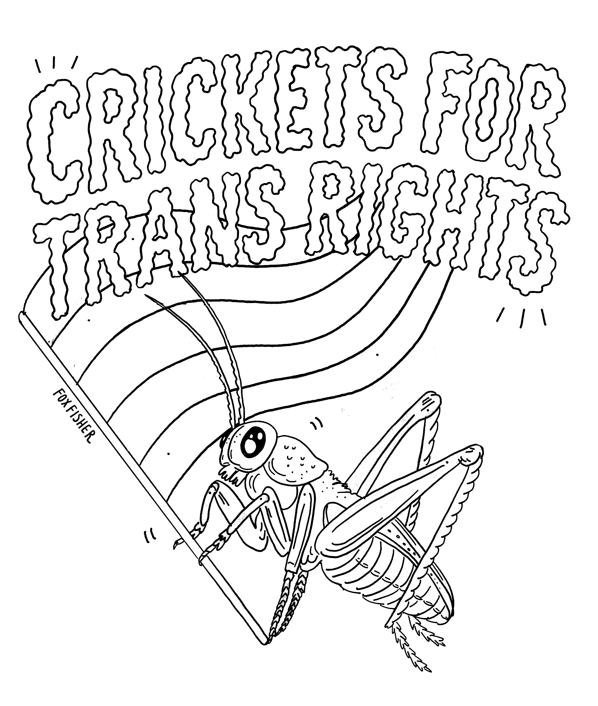 FREE DOWNLOAD Crickets for Trans Rights.