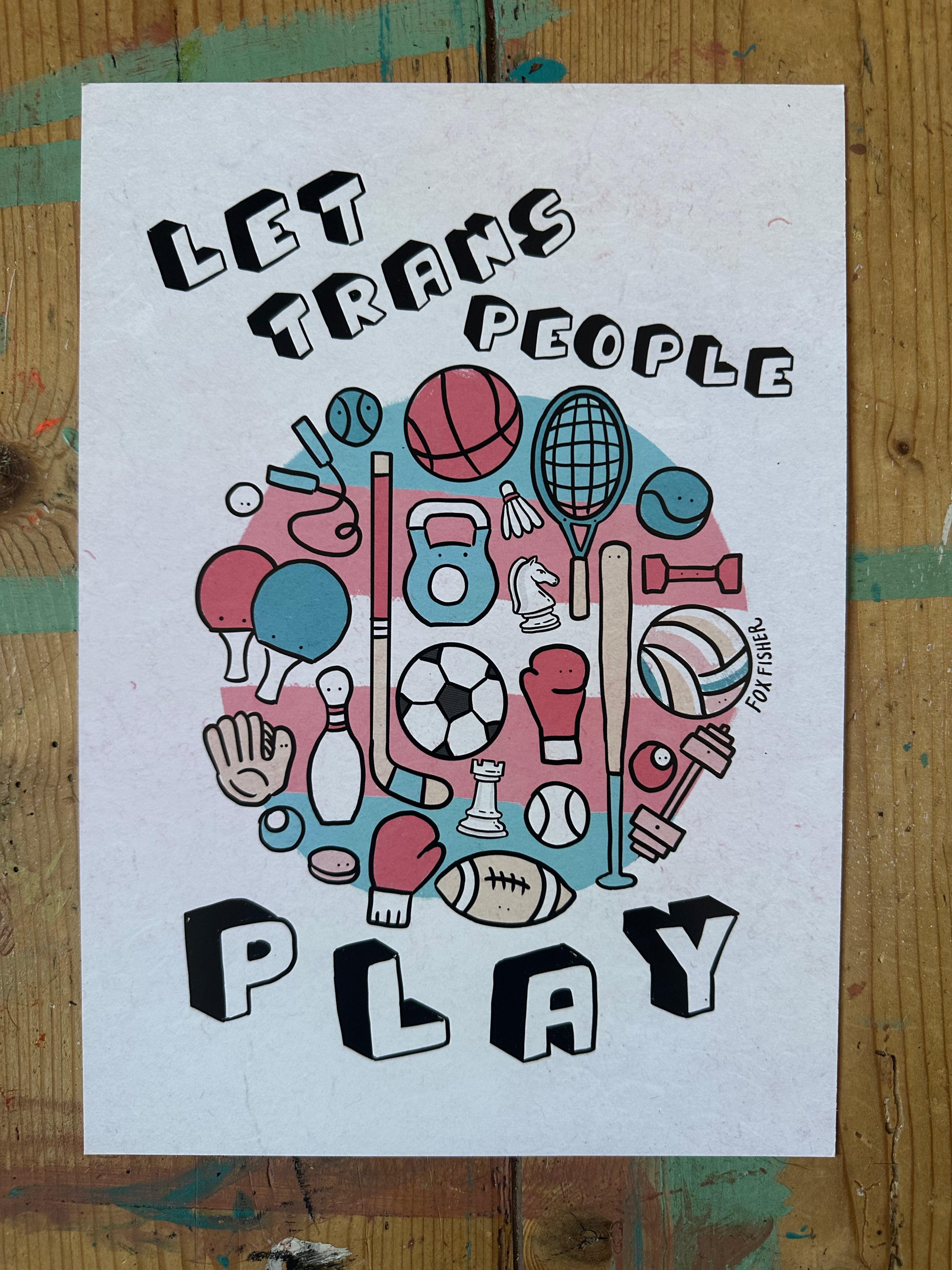 Trans People Have Always Existed - Double-Sided Joy Art Print