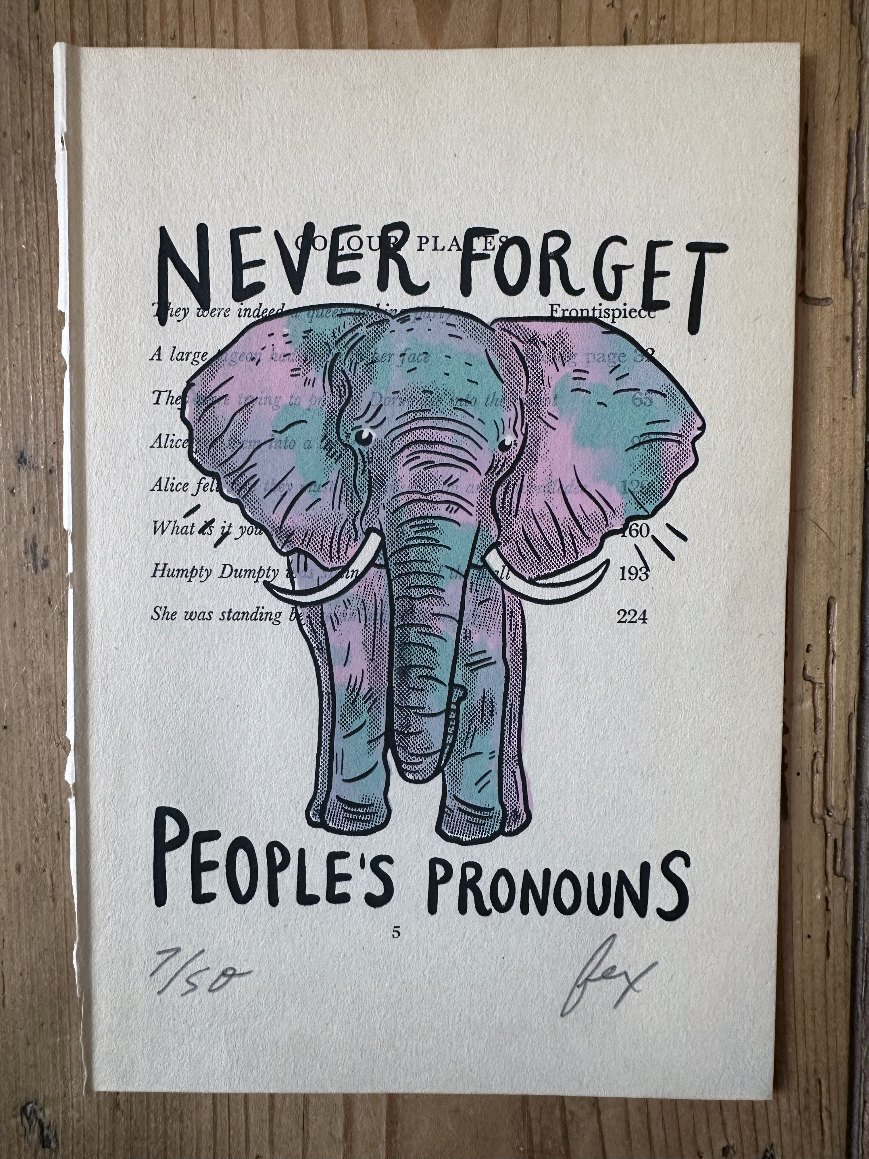 Never Forget Elephant Art